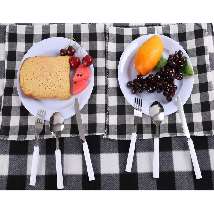 Набір для пікніка на 2 особи ALLCAMP: рюкзак, десерна тарілка, столові прибори, флісова ковдра, тримач для пляшки/вина (чорний)