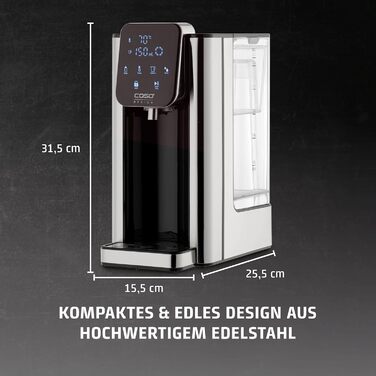 CASO HW 660 Дозатор гарячої води - швидкий нагрів, економія енергії, 8 режимів, для дитячого харчування, з нагадуванням про декальцинацію