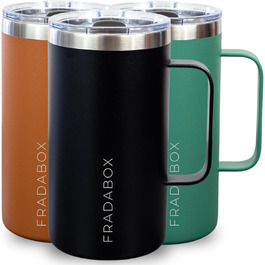 Термокружка 'Neri' 600мл з нержавіючої сталі, з подвійними стінками, вакуумна ізоляція, для кави з собою, BPA Free, миється в посудомийній машині (Турквіс)