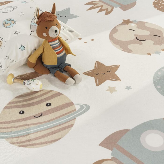 Дитяча кімната Дитячий ігровий килимок Ігровий килимок Ігровий килимок, який можна прати Нековзна райдужна планета Сонце Тварини М'який, Розмір Колір (140x200 см, Барвистий 3)