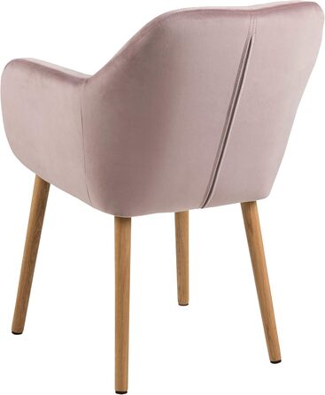 AC Design Furniture Стілець для їдальні Wendy, 57x61x83 см, Флаконно-зелений/Дуб, Велюр/Дуб