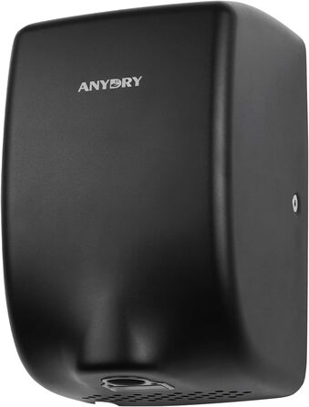 Anydry 2803Y Міні-сушарка для рук, 1350W, нержавіюча сталь, матове чорне покриття, для дому та бізнесу