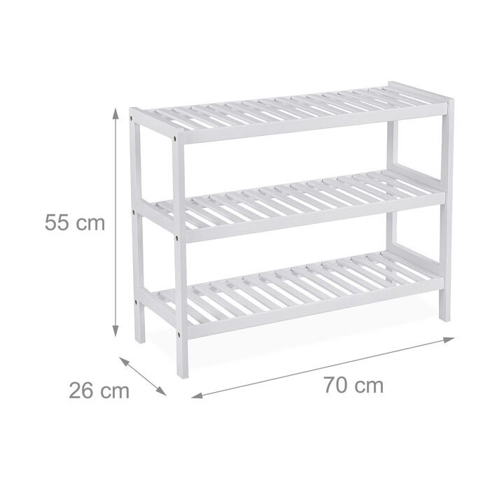 Стелаж для взуття Relaxdays з бамбука