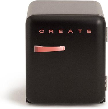 Ретро міні-холодильник 50 Gold, 48L, кремовий, з полицями, енергозберігаючий, 50x44x49.8 см