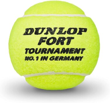 Професіонал на ґрунтовому корті (банка 4) та Dunlop Tennis Ball Fort Tournament для ґрунту, корту з твердим покриттям та трави (банка 4)