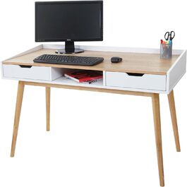 Письмовий стіл Mendler HWC-A70, 120x55см, МДФ, колір ясен