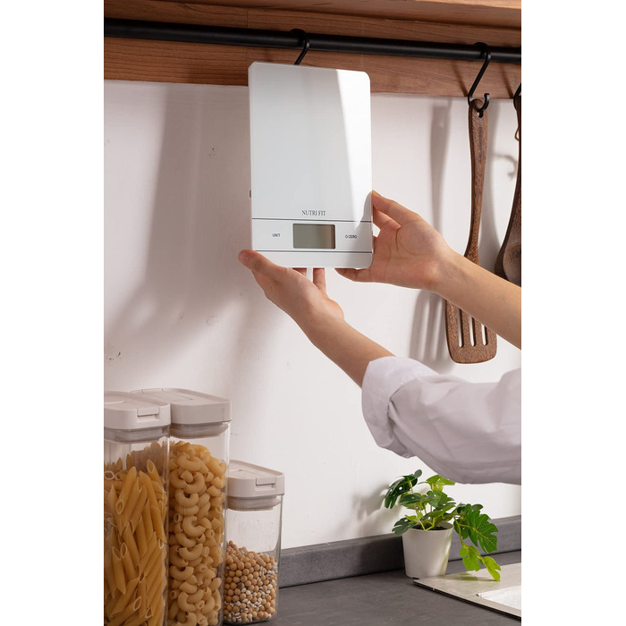 Ваги для кави NUTRI FIT Mini з таймером, USB-C, LED-дисплеєм, 2 кг/0,1 г, чорний (EK9380HR-weiss)