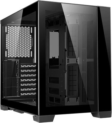 Корпус для ПК Lian Li O11 Dynamic Mini Midi-Tower, загартоване скло, чорний