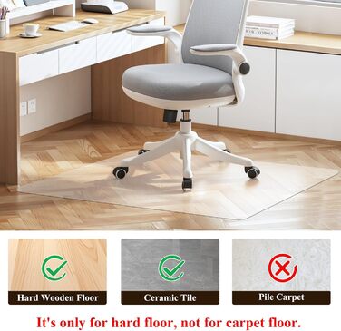 Підкладка під офісний стілець ShareWin 120x150 см - захист підлоги від подряпин, антиковзка, для офісу та дому