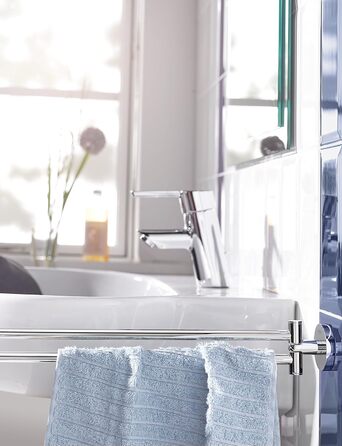 Тримач рушників GROHE Essentials, 439 мм, 2-х плечий, поворотний, з кріпленням для свердління, хром, 40371001