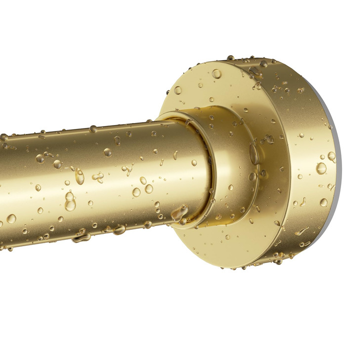 Штанга для душу, золота, 86-167 см, нержавіюча сталь, регульована, з пружинним натягом, антиковзаюча, без свердління, для ванної кімнати, гірлянда, вікно, золото 34'-66”