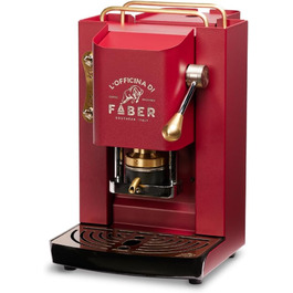 Кавомашина Faber Pro Deluxe з міді та вафельниця з Ese Paper 44 мм (Червоний)