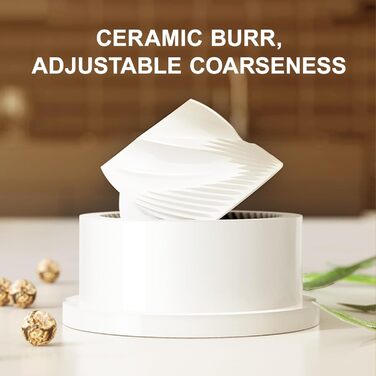 Електричний набір для солі та перцю з зарядною станцією, об'єм 110 мл, перезаряджувана соляна млинка з 5 рівнями, керамічна млинка з щіткою (1 шт, чорний)