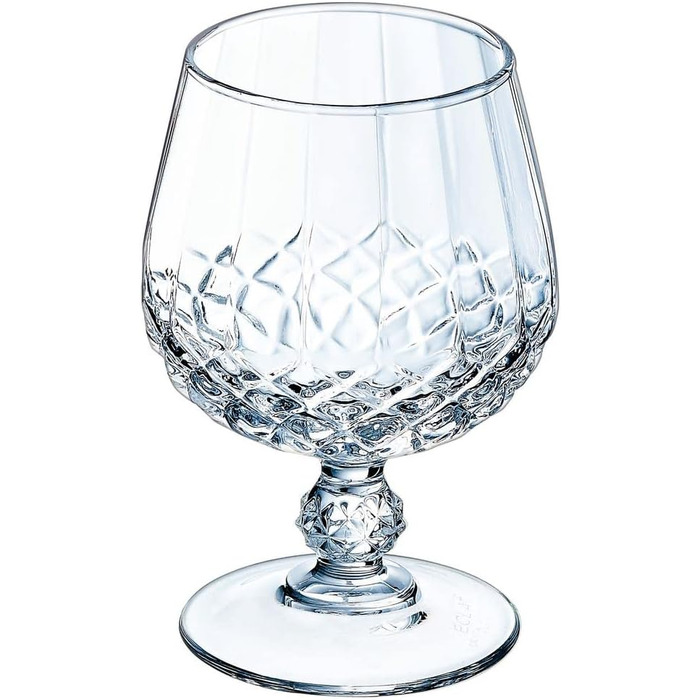 Набір келихів для коньяку Cristal d'Arques Paris Longchamp, 320 мл, 6 шт., Kwarx, міцна упаковка