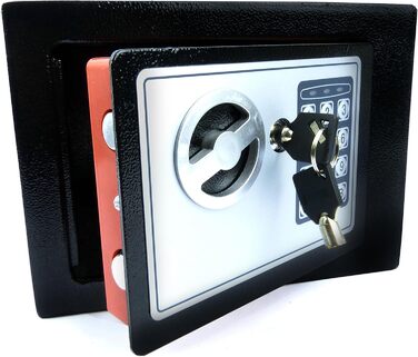 Сталевий сейф Hyfive Safebox для дому та офісу: цифровий замок, 2 ключі, підвищена безпека