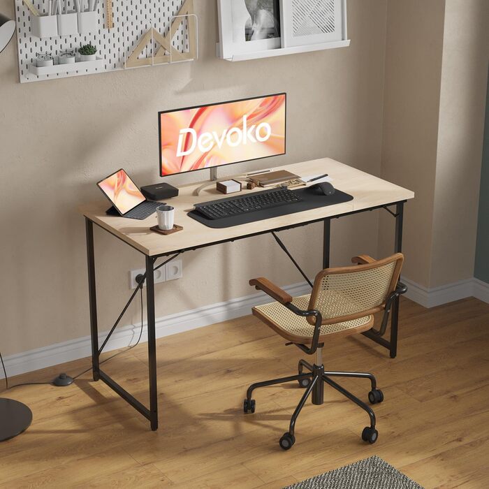 Комп'ютерний стіл Devoko, стіл для ноутбука, (акорн, 100 x 60 x 75 см)