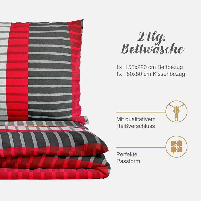 Комплект постільної білизни 200x200 з бавовни – набір постільної білизни на всі сезони, м'який та дихаючий, простирадло та наволочки 80x80 см на блискавці, колір Petrol (Вітер Рота, 155x220 см (2-кільний))