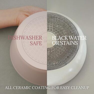 Набір каструль та сковорідок 23 частини з антипригарним покриттям. Керамічний набір посуду з знімними ручками, сумісний з усіма типами плит та духовкою. Без PFAS, PTFE, PFOA. Кремово-білий колір.