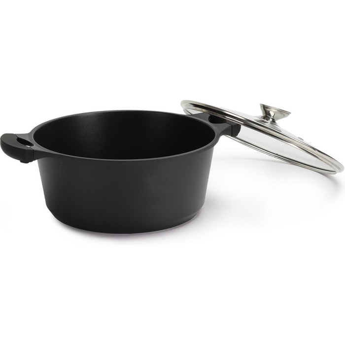 Набір посуду Royalty Line Lavica RL-ES1014M 14 предметів Rosso Borgogna - каструлі, сковороди та кришки для дому та професійної кухні