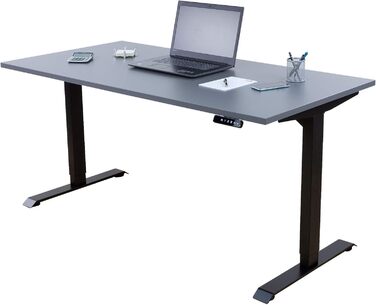 Електричний регульований стіл Albatros Lift S5: металеве шасі, ніжки, підставка | До 120 кг | Для широких стільниць 2м | Білий