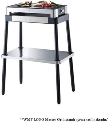 Електричний гриль WMF Lono з решіткою, 2000 Вт, регулювання температури, без підставки