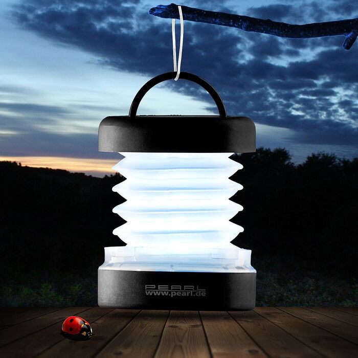 Батарея світлодіодної лампи PEARL набір із 9 складаних міні-кемпінгових ліхтарів, працює від батареї, 20 люмен 0,5 Вт (світлодіодний кемпінговий ліхтар, складні кемпінгові ліхтарі, ліхтарики)