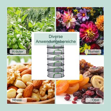 Relaxdays Складана сітка для сушіння білизни (зелена)