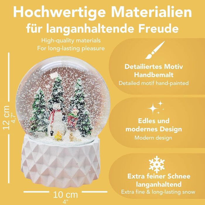 Шакербол зі сніговиком та дитиною на санках, Pure-Line, діаметр 100 мм, 20169