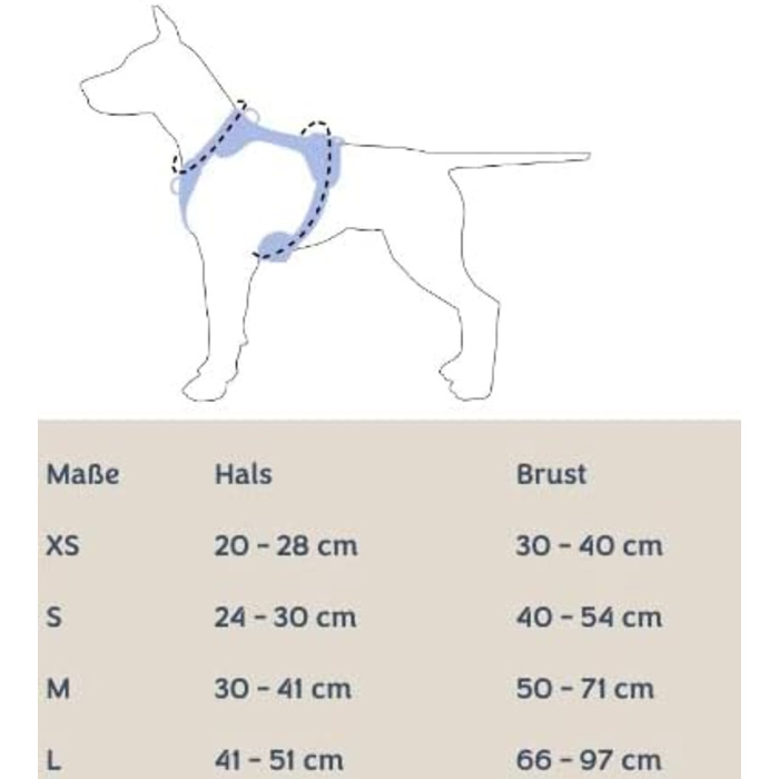 Пуд шлейки для собак, регульована, стильна, Y-подібна, бежева, розмір S (50 символів).