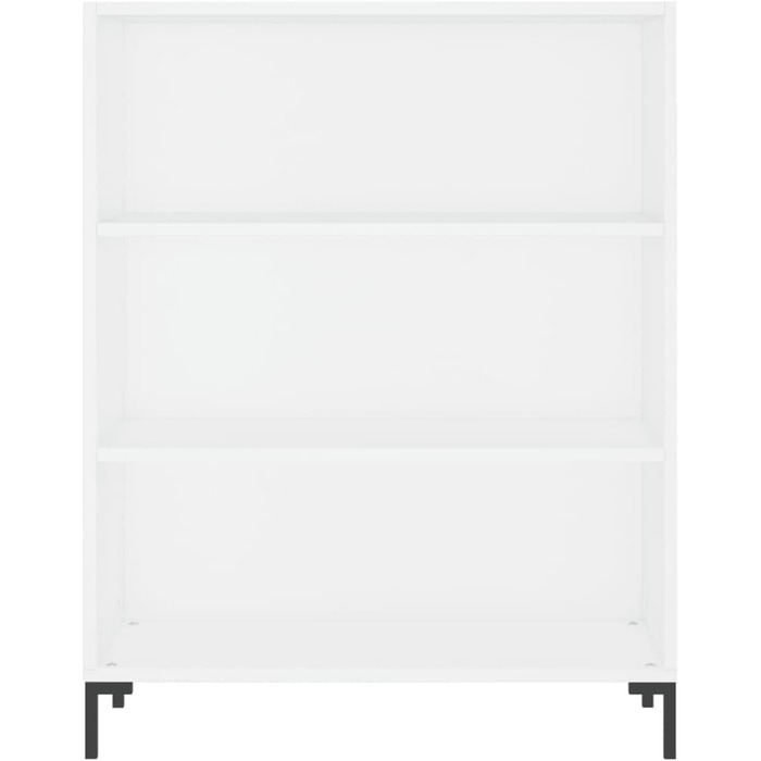 Книжкова шафа біла 69,5x32,5x90 см Інженерна деревина