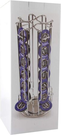 Тримач для капсул кави Lavazza A Modo Mio Passionale, поворотний, на 32 капсули, срібний