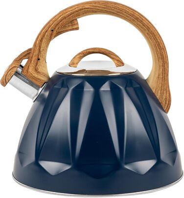 Чайник для води Karl Hausmann Induktion 3L з автоматичним свистком - нержавіюча сталь, сумісний з індукційними, газовими та електричними плитами