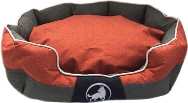 Подушка для собак Aquagart Preiu для маленьких собак миється підстилка для собак для маленьких собак і кішок міцна підстилка для кішок нековзний диван для собак Розмір 60 x 50 x 25 см (М, Помаранчевий)