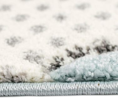 Дитячий килим Stars Дитячий килимок для хлопчика в синьо-кремово-сірому розмірі (160 см круглий)