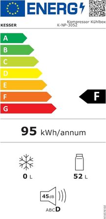 Автомобільний компресорний холодильник KESSER 42L з Wi-Fi, 12/24/230V, до -20°C, колеса, телескопічна ручка, хакі + 2 акумулятори холоду