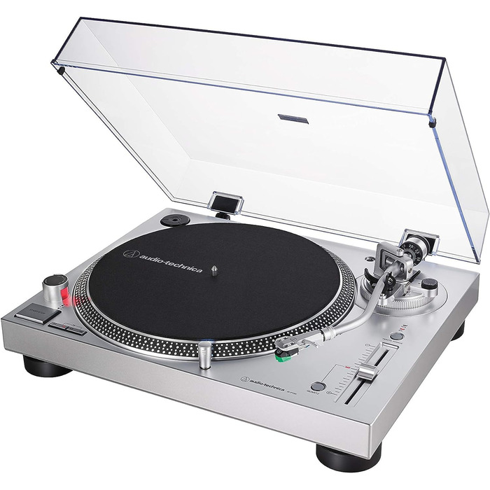Програвач вінілу Audio-Technica LP120XUSBSV з прямим приводом, аналоговий та USB, сріблястий