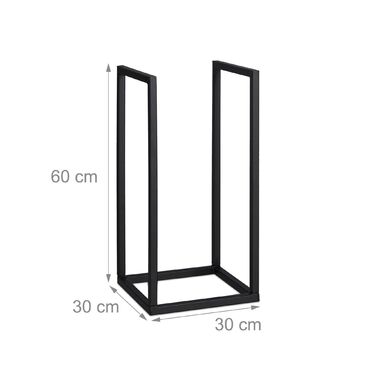 Стильна металева полиця для дров Relaxdays