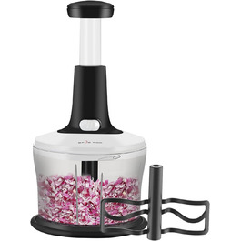 Подрібнювач овочів Smile Mom 1.2 л (білий) - швидкий та професійний подрібнювач для овочів, фруктів та песто