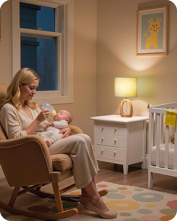 Дерев'яна настільна лампа GOEBLESON для спальні, вітальні, готелю. Сучасний дизайн, тепле світло 2700K, E27, подарунок. Модель ZME07TLD05N1 (кільцеподібна)