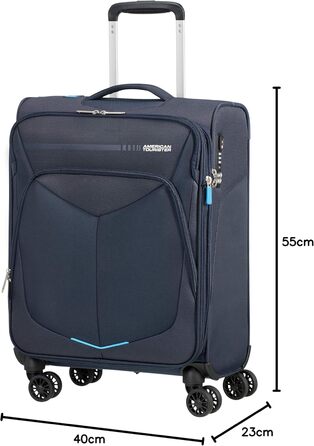 Валіза American Tourister Summerfunk, 55 см, 46 л, синя