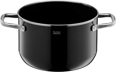 Набір каструль Silit Elegance Line Induktion, 4 шт., Silargan, чорний, без нікелю
