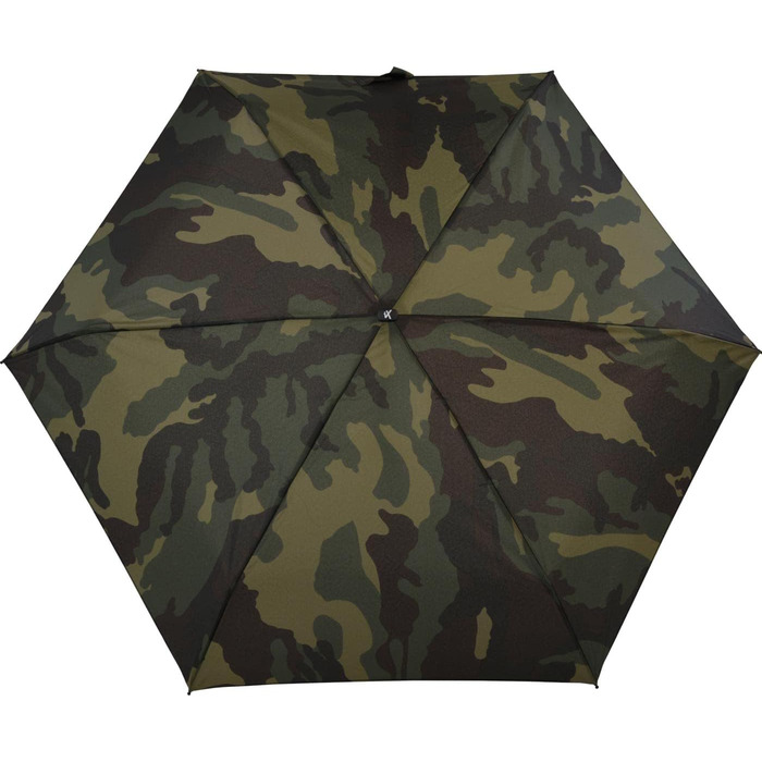 Кишенькова парасолька iX-brella Super Mini з чохлом і затискачем на ремінь 94cm камуфляжний дизайн оливковий