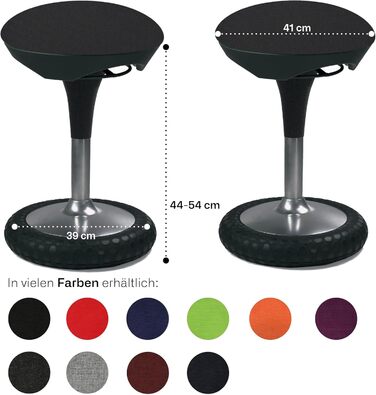 Офісний стілець Topstar Sitness 20 чорного кольору