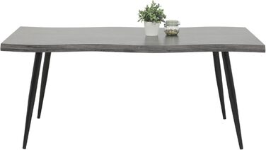 Обідній стіл Hela Gabi з імітацією текстури дерева, квадратний, 180x100 см, акція (акція)