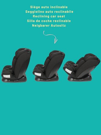 Автокрісло Nania Prato I-Size, 40-150 см, від народження до 12 років, з регульованою підголівником та поперековою підтримкою