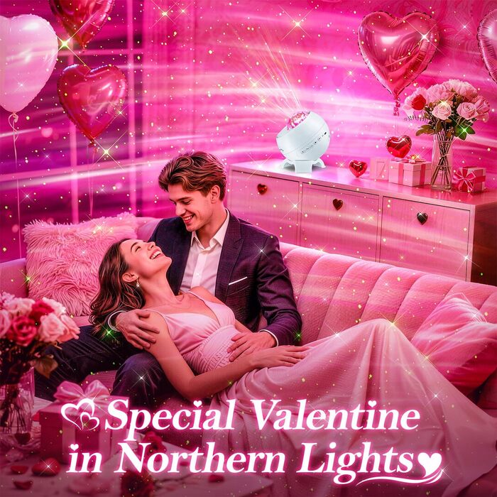 Проектор зоряного неба COOLNIGHT: лампа-нічник Aurora Galaxy з 180 режимами світла, білим шумом та Bluetooth, для дітей та дорослих, білий