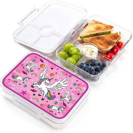 Коробка для сніданку JARLSON для дітей з 4 відділеннями-перевірена TV-Коробка для сніданку з трітана-Коробка для Бенто, герметична-Коробка для дитячого ланчу