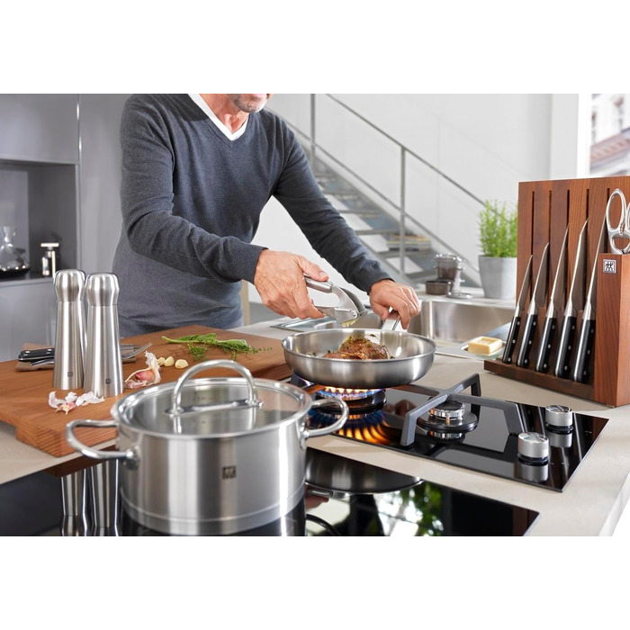 Преса для часнику ZWILLING Pro Knochblauchpresse, 20 см, нержавіюча сталь, ергономічна ручка, срібляста