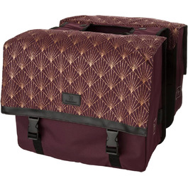 FAST RIDER Fastrider Nara Double Pannier Trend MIK (Deco Aubergine), FAST RIDER Fastrider Nara Double Pannier Trend MIK (Deco Aubergine)