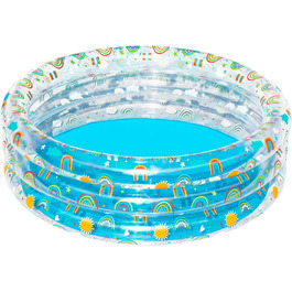 Дитячий надувний басейн Bestway Rainbow Splash, 150×53 см